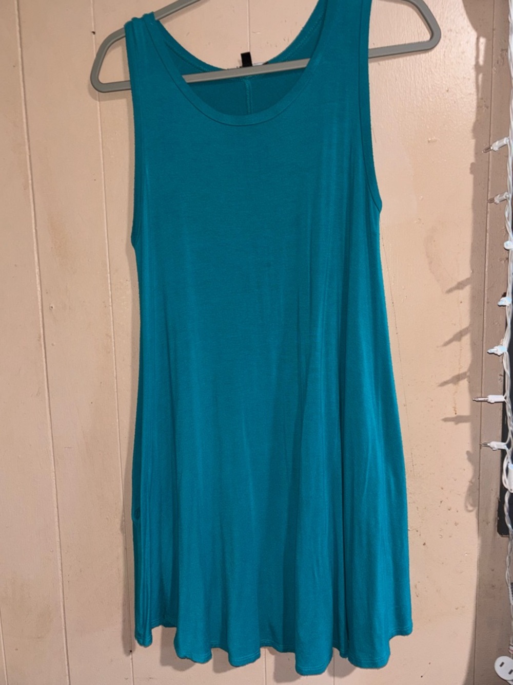 Sleeveless Teal Midi Dress - Casual A-Line